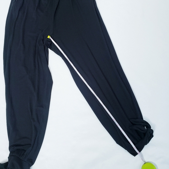 *Last Chance* NWT LOFT Beach V-neck Sleeveless Jumpsuit Black Jogger Jumper - Picture 9 of 14